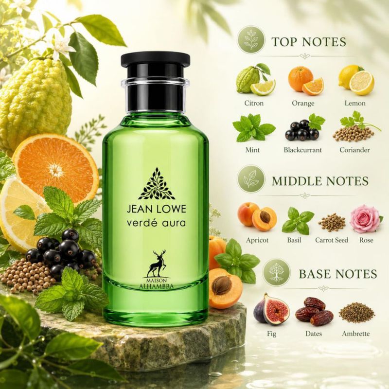 Fragancia Personal Maison Alhambra Jean Lowe Verde Aura