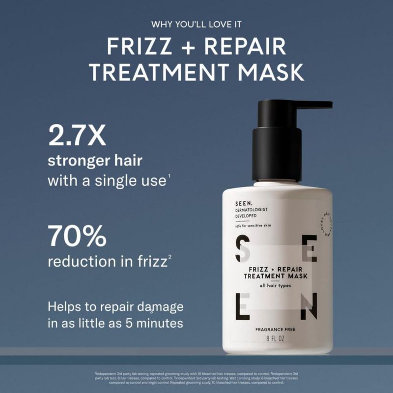 Mascarilla Reparadora Anti-Frizz SEEN Sin Fragancia 237 ml
