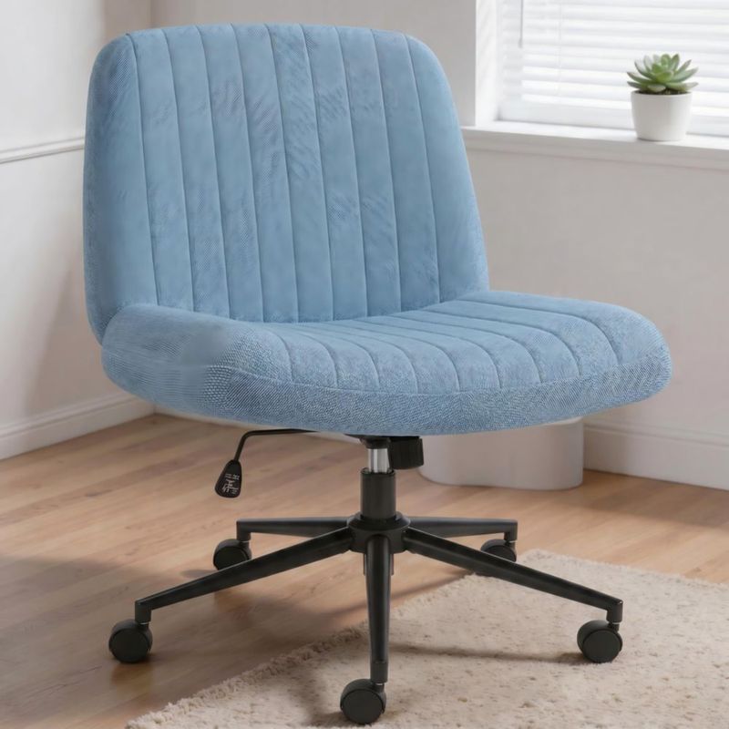 Silla Shintenchi Criss Cross Giratoria Ajustable Azul