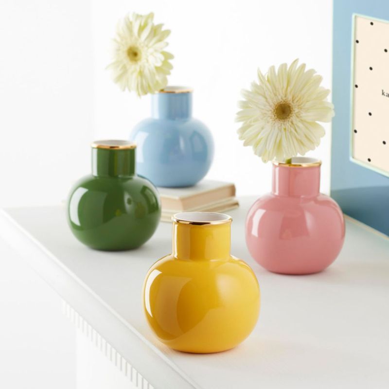 Jarrón Kate Spade New York Make It Pop Azul de Porcelana
