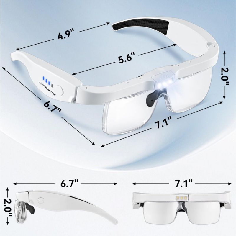Lupa JARLINK con 5 Lentes 0.75-4X y Luz LED