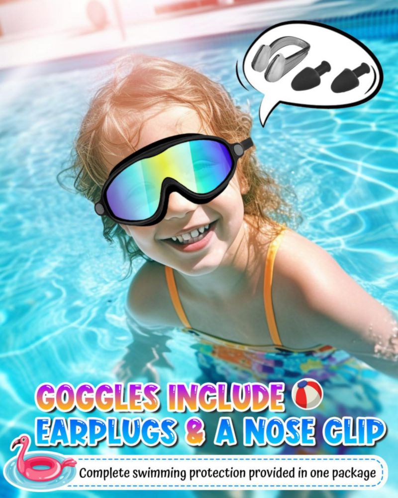 Rantizon Gafas de Natación para Niños Paquete de 2 Antivaho con Protección UV