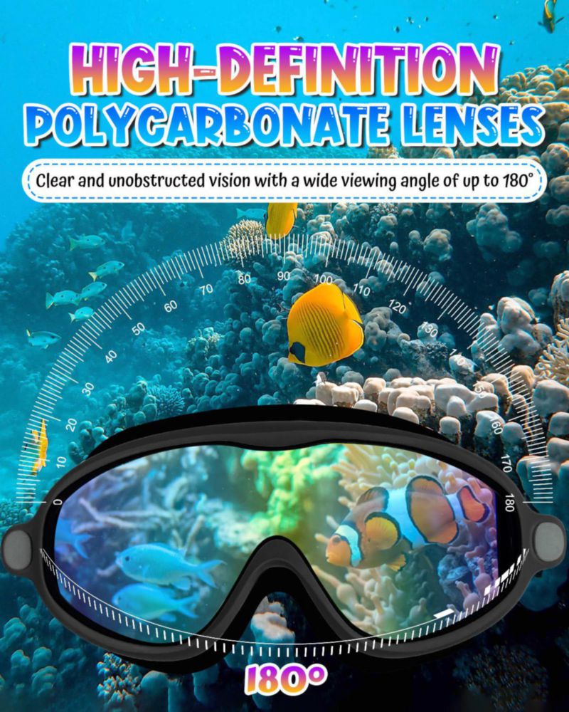 Rantizon Gafas de Natación para Niños Paquete de 2 Antivaho con Protección UV