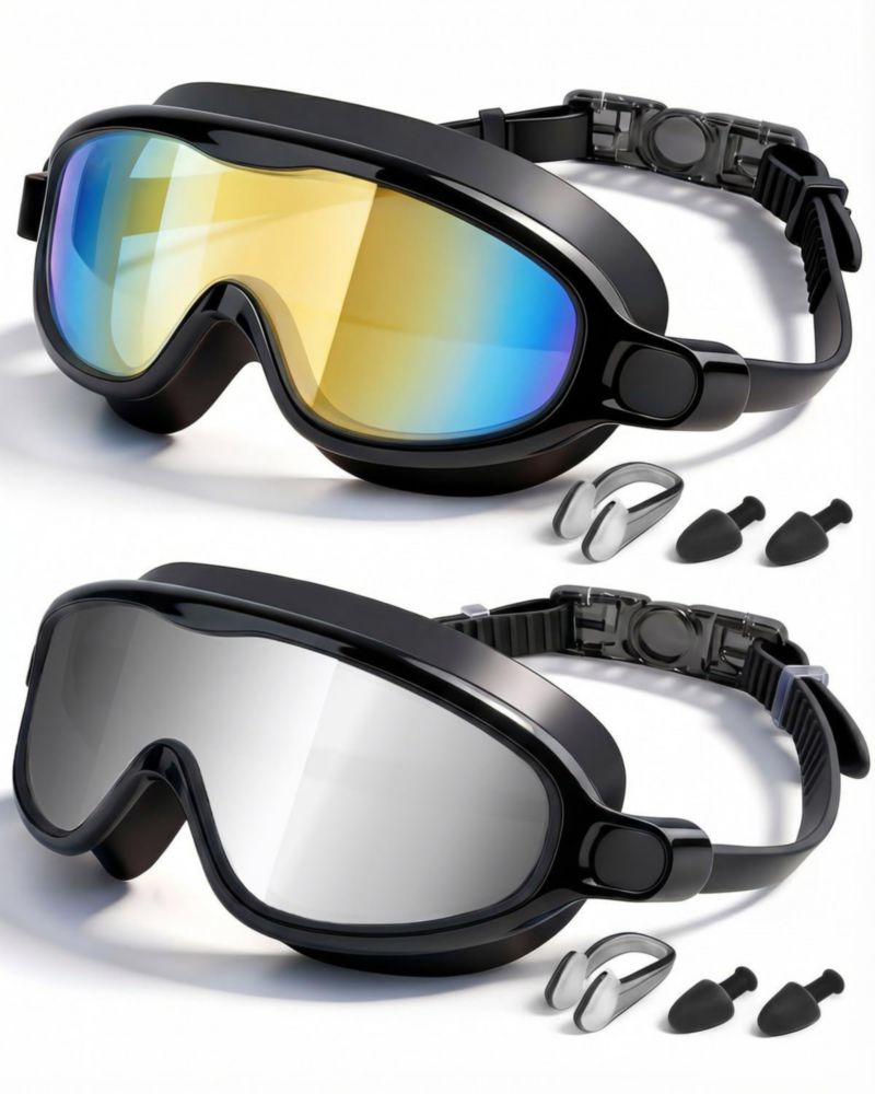 Rantizon Gafas de Natación para Niños Paquete de 2 Antivaho con Protección UV