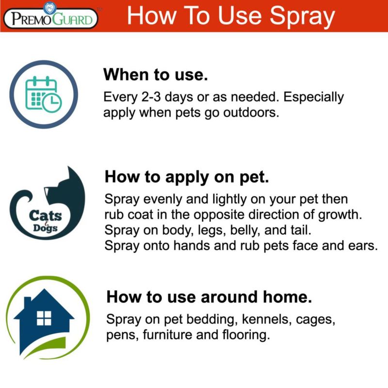 Spray Protector para Mascotas Premo Guard 3.8 L Control Natural de Plagas