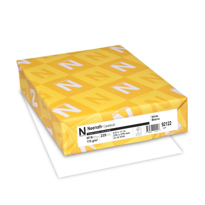 Cartulina Neenah 176 g/m² 22x28 cm 235 Hojas Blanca