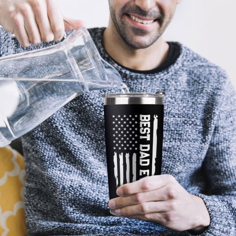 Vaso para Beber VIWIS 591 ml Taza para Papá de Acero Inoxidable