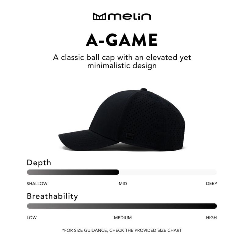 Gorra melin A-Game Icon Hydro Navy Resistente al Agua Snapback