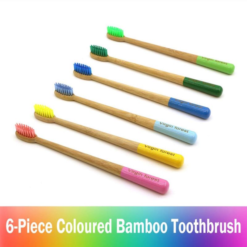 Cepillo de Dientes Bamboo Virgin Forest 6 unidades Carbón Vegano