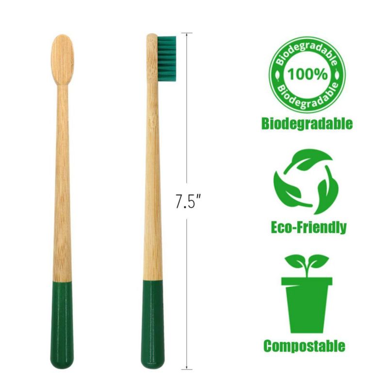 Cepillo de Dientes Bamboo Virgin Forest 6 unidades Carbón Vegano