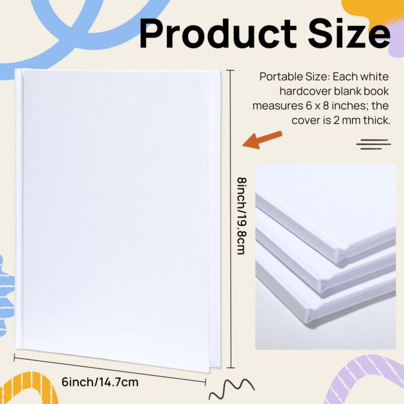 Set de 6 Cuadernos Miikoul Tapa Dura 15x20 cm 40 Páginas
