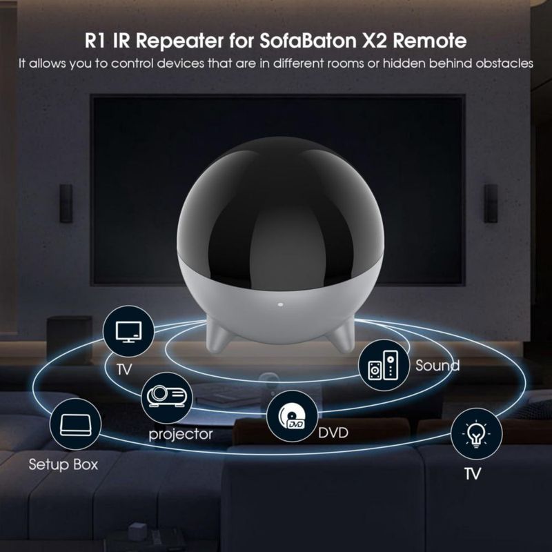 Extensor Inalámbrico de Control Remoto IR SofaBaton R1 para X2 U3