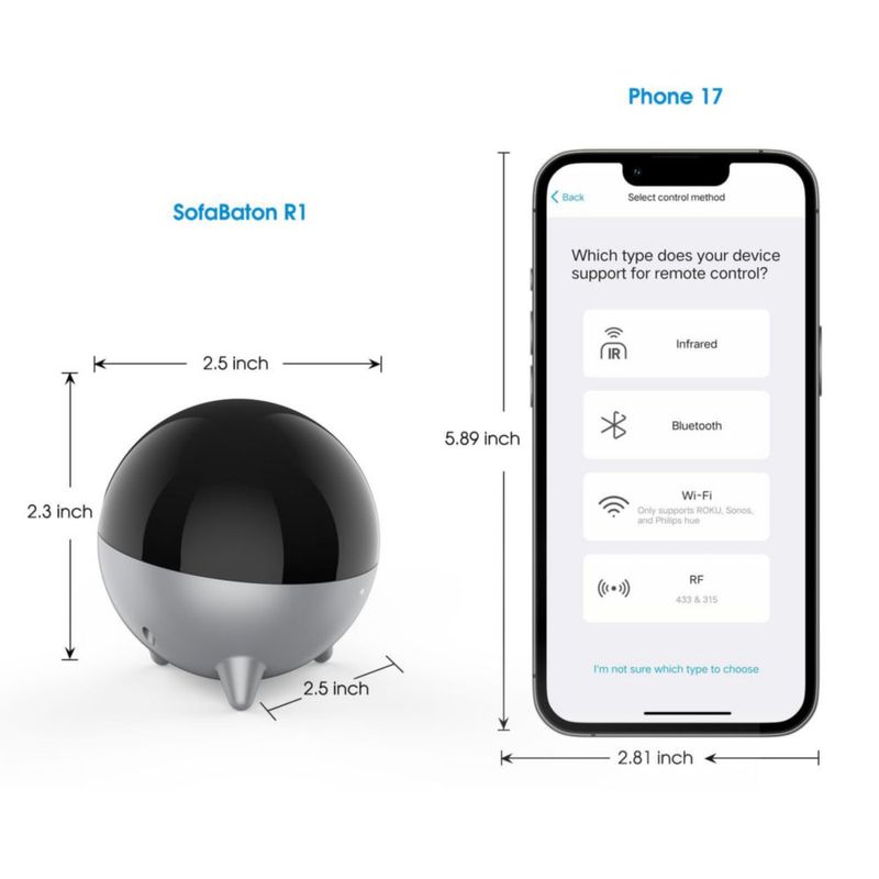 Extensor Inalámbrico de Control Remoto IR SofaBaton R1 para X2 U3
