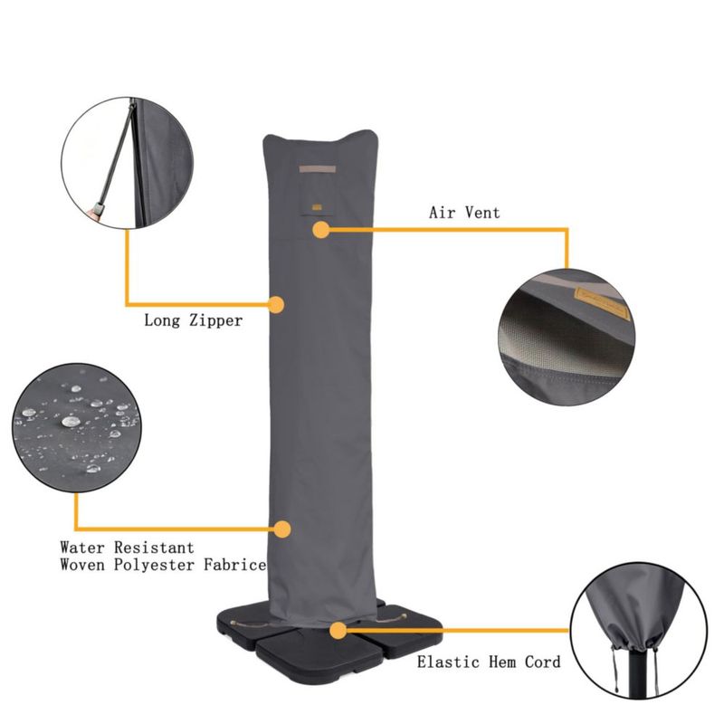 Funda para Sombrilla de Patio Garden Balsam Resistente al Agua 2.7-4 m