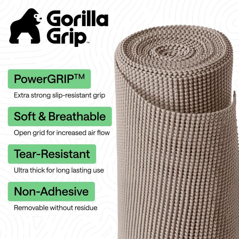 Forro para Muebles GORILLA GRIP PowerGRIP Beige Sin Adhesivo
