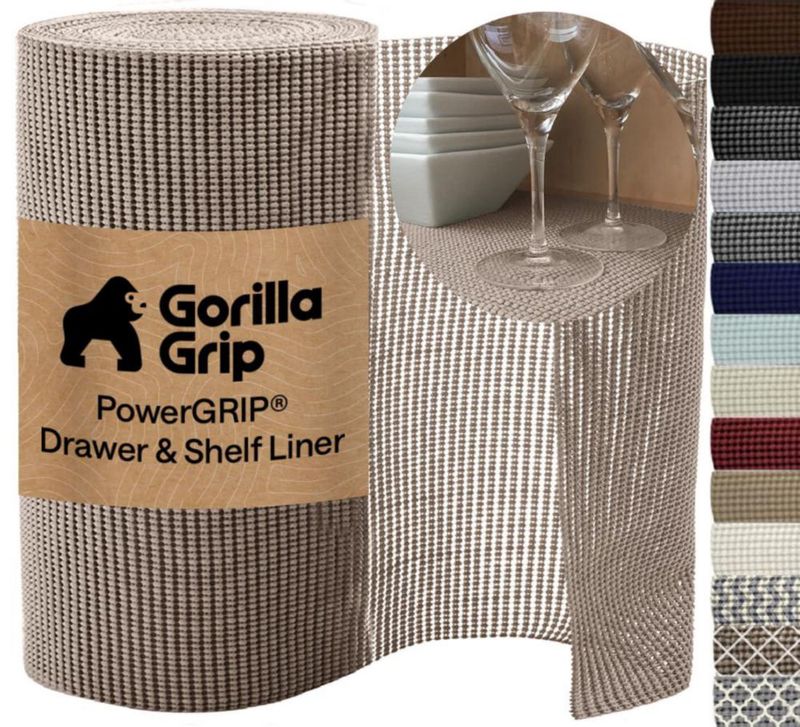 Forro para Muebles GORILLA GRIP PowerGRIP Beige Sin Adhesivo