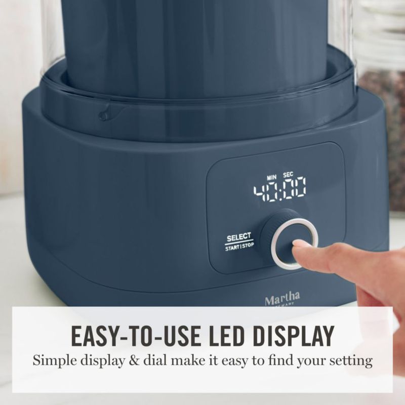 Máquina para Helados Martha Stewart 2 Cuartos Azul Índigo