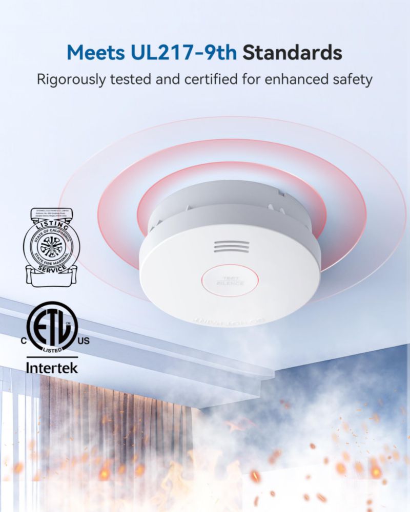 Detector de humo SITERWELL GS525A con batería de 10 años paquete de 2