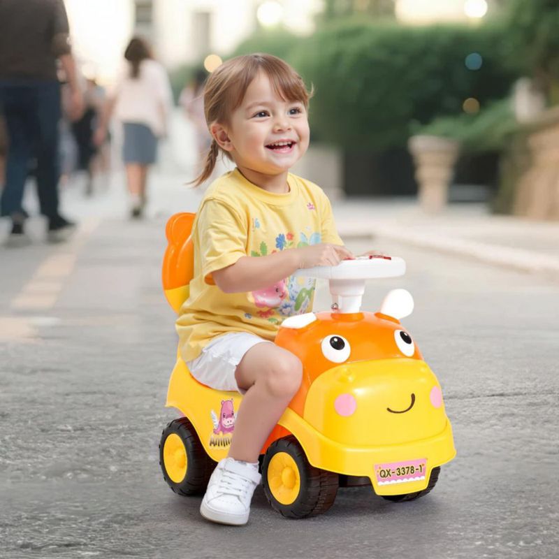 Coche de paseo Ride On Toy VEVOR para niños pequeños con música de bocina