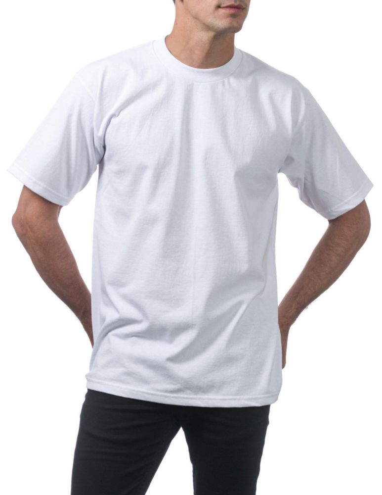 Remera Pro Club Pack de 6 Algodón Pesado Cuello Redondo Talle L