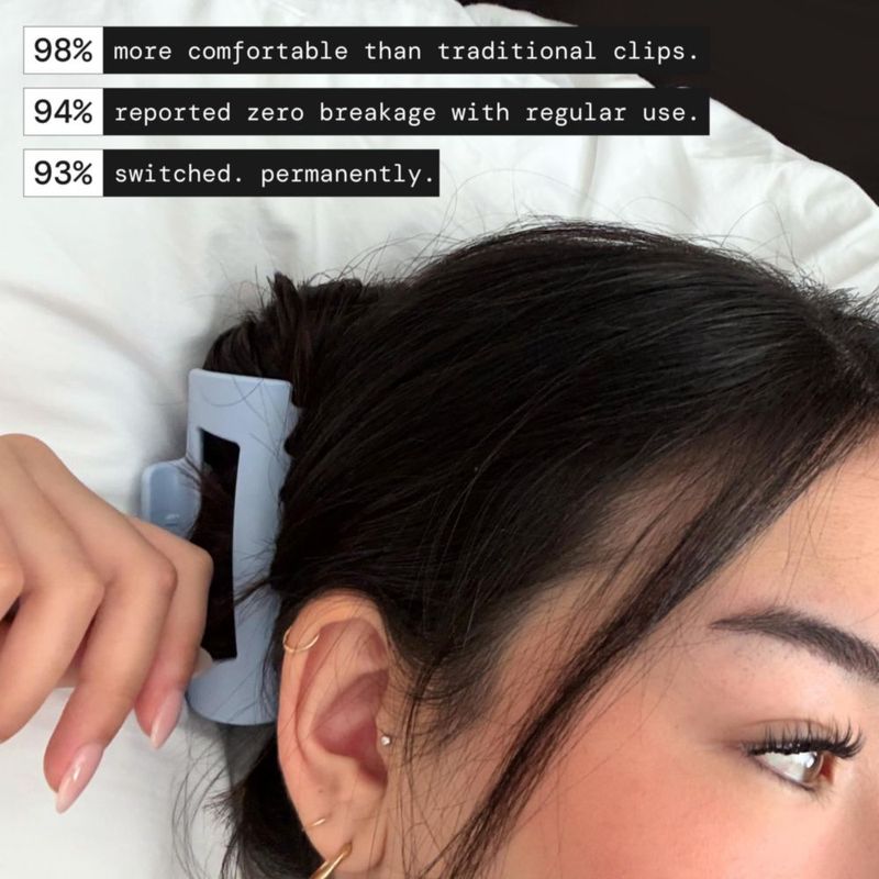 Pinza para Cabello MELLO Pequeña Flexible Antideslizante Paquete de 3