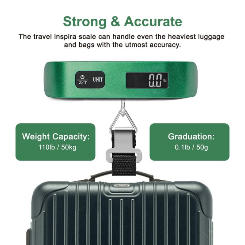 Báscula Digital Portátil para Equipaje travel inspira 50 kg