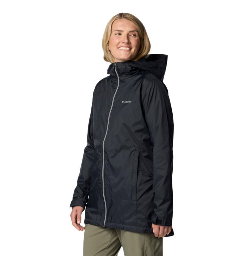 Abrigo Columbia Switchback II Forrado Largo Impermeable para Mujer