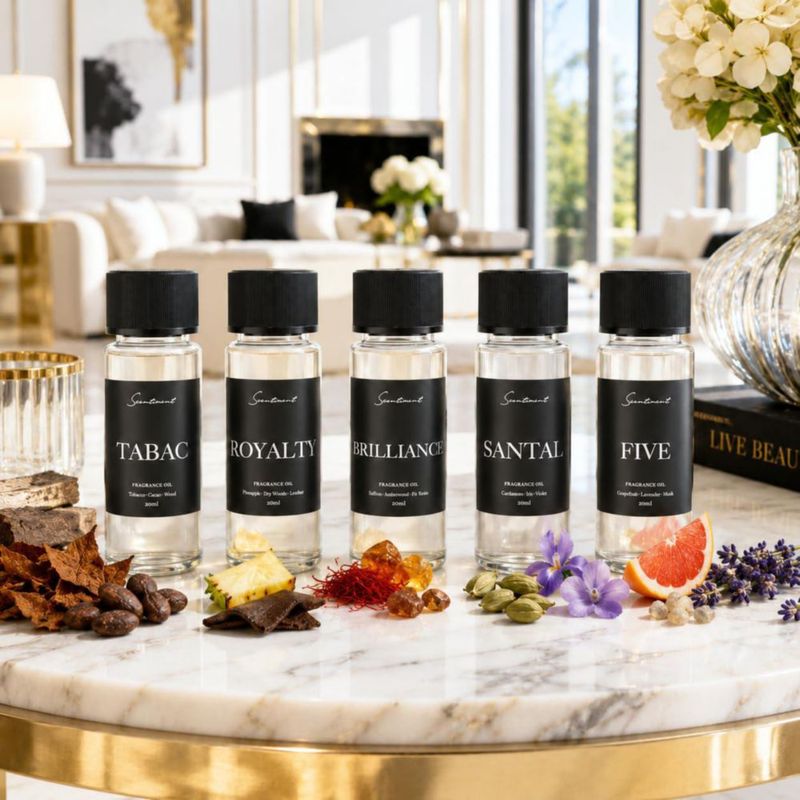 Aceites Difusores Scentiment Paquete de 5 - 20 ml Cada Uno
