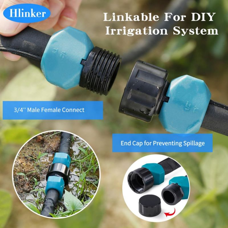Manguera de Riego por Goteo Hlinker 7.6 m 1/2" Enlazable