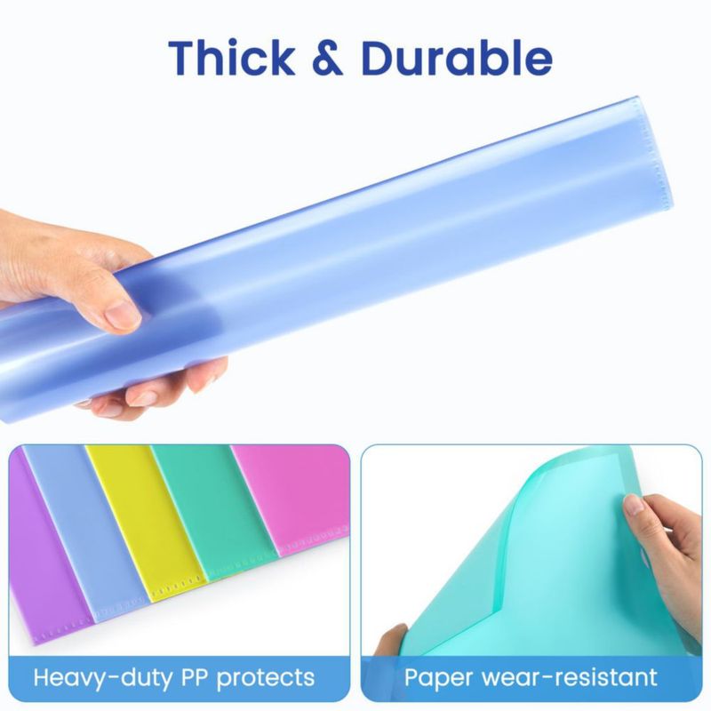 Carpetas Transparentes Sooez Paquete de 25 Tamaño Carta 229x292mm