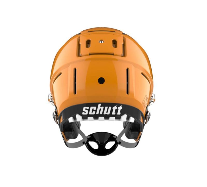 Casco de Fútbol Juvenil Schutt F7 LX1 Dorado Pequeño Sin Protector Facial