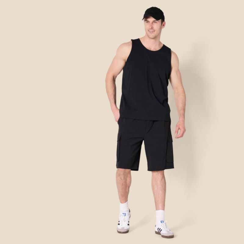 Musculosa Amazon Essentials para Hombre sin Mangas Negra XL