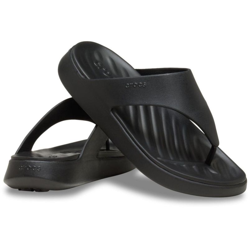Sandalia Crocs Getaway Flip Flop Negra Mujer Talle 9