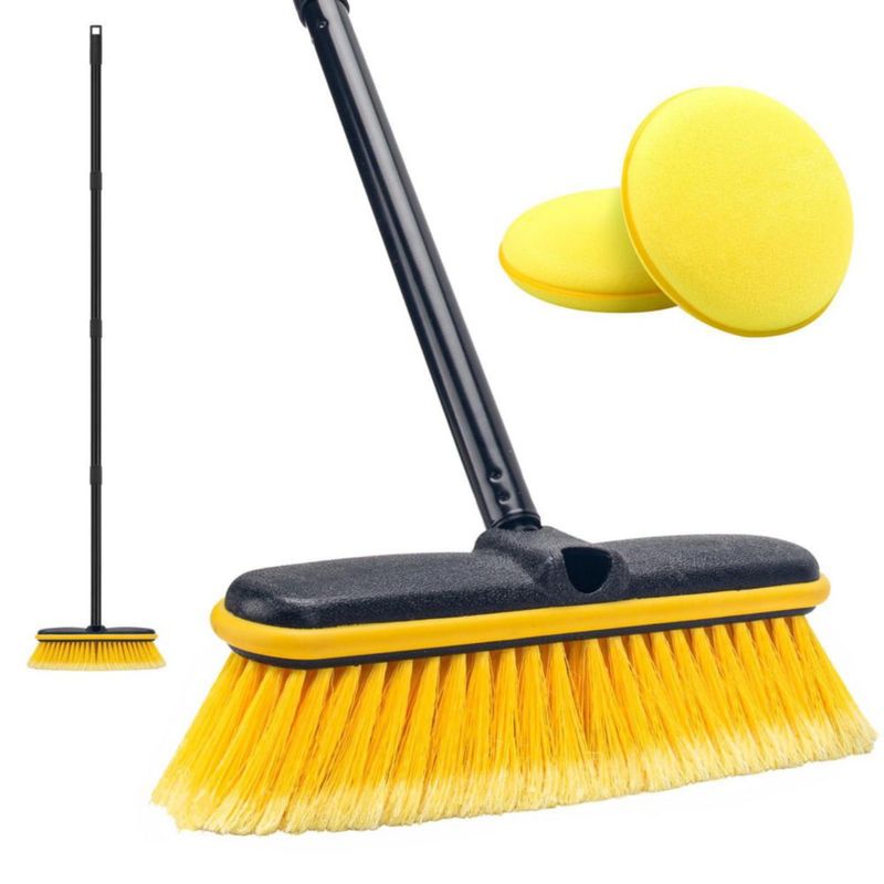 Cepillo para Lavado de Autos KeFanta Mango Largo 140 cm Cerdas Suaves
