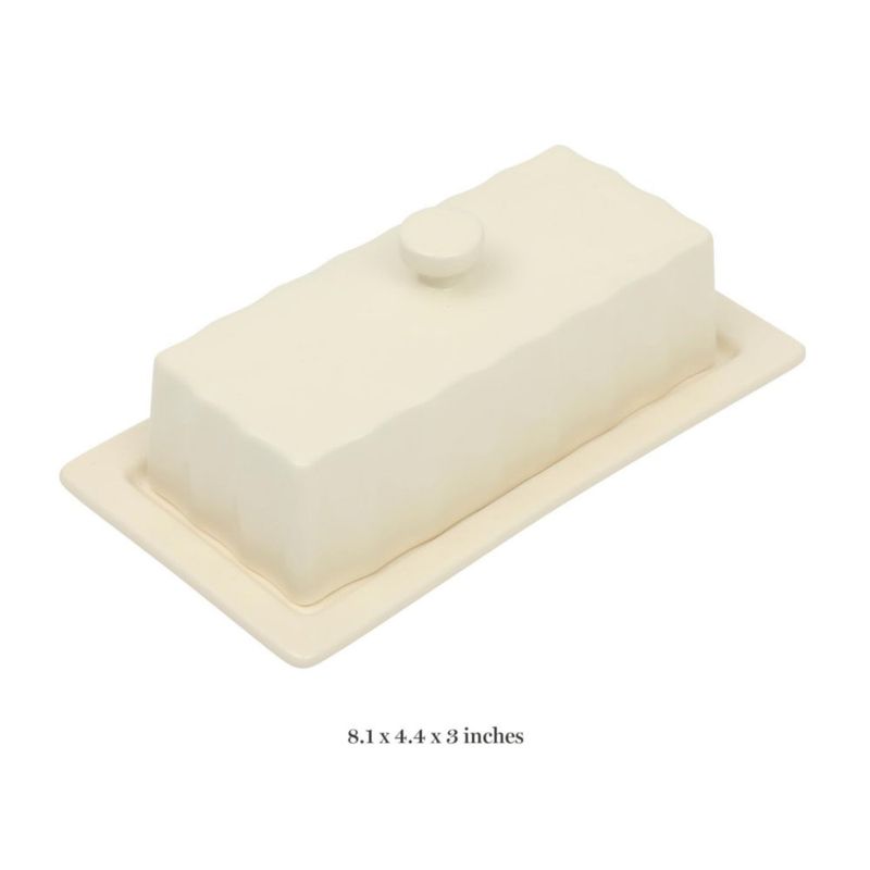 Mantequera Martha Stewart Broadbrook de Loza 21x11x8 cm