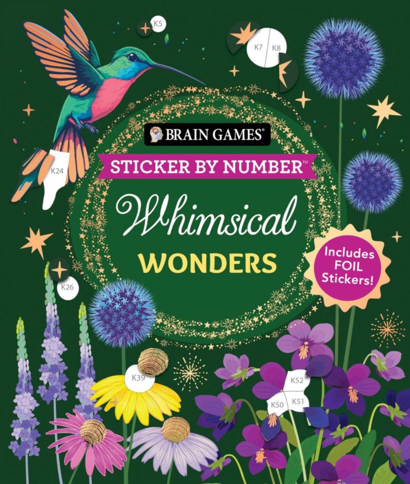 Libro de Pegatinas por Número con Imágenes Fantásticas