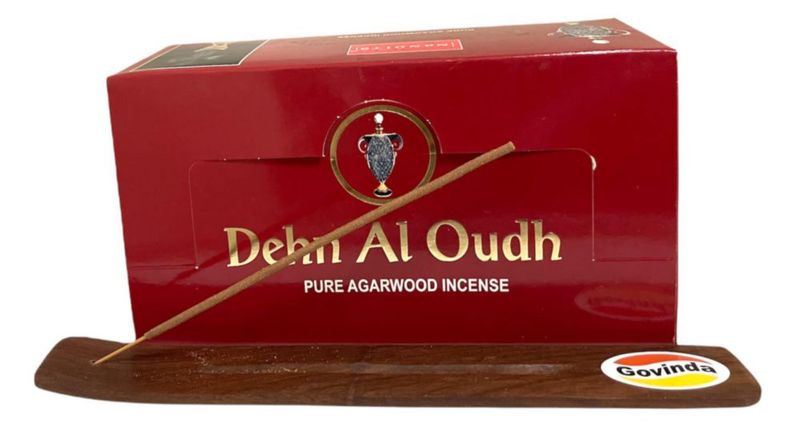 Paquete de soportes para varillas de incienso Govinda Dehn Al Oudh 180 g