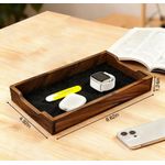 CADDY Moginno 219x125x33mm Bandeja de Escritorio de Madera de Nogal