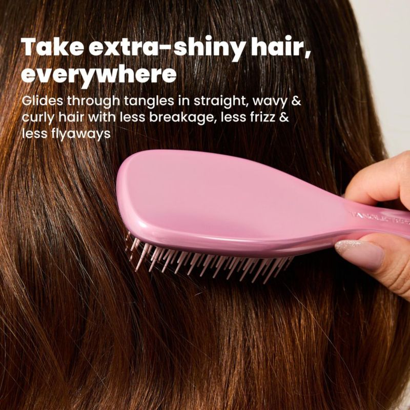 Cepillo de Pelo TANGLE TEEZER Chrome Mini Rosa