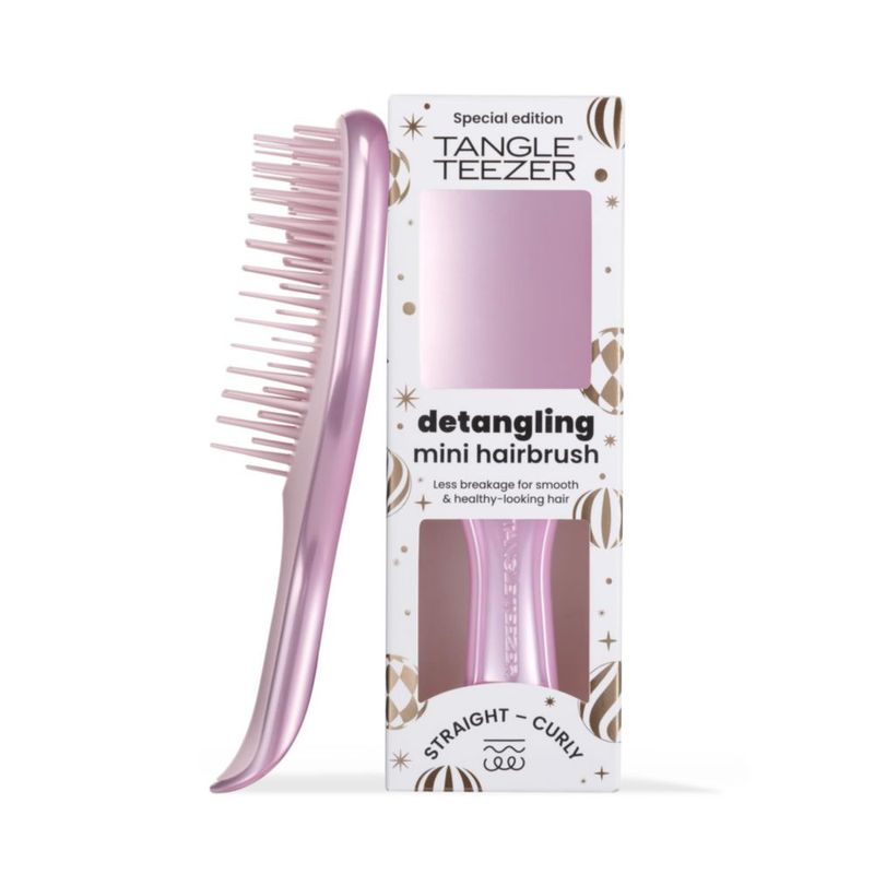 Cepillo de Pelo TANGLE TEEZER Chrome Mini Rosa
