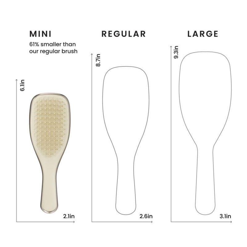 Cepillo para el Cabello TANGLE TEEZER Chrome Mini Dorado