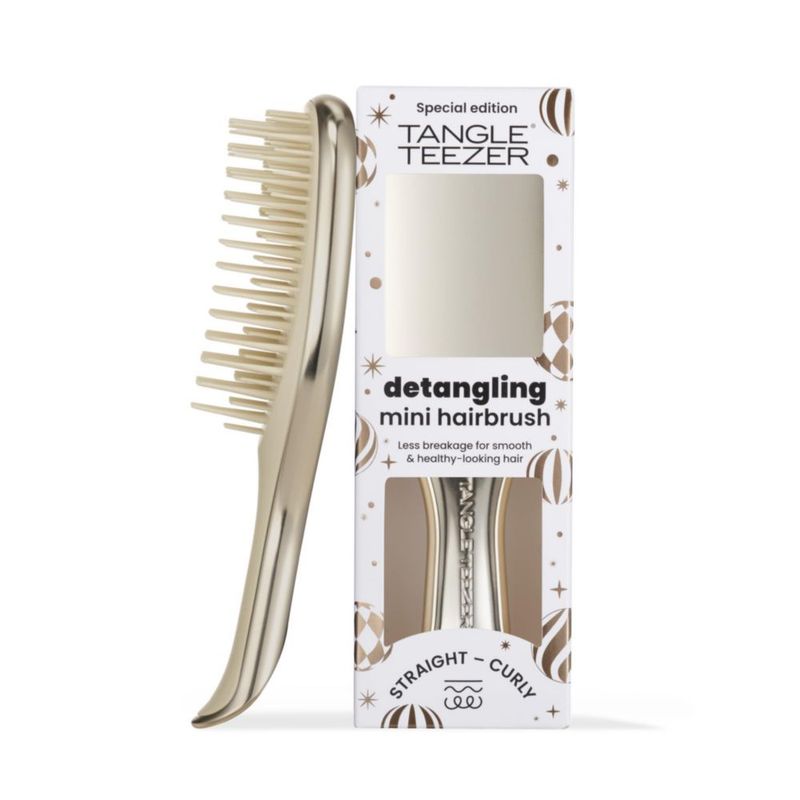 Cepillo para el Cabello TANGLE TEEZER Chrome Mini Dorado