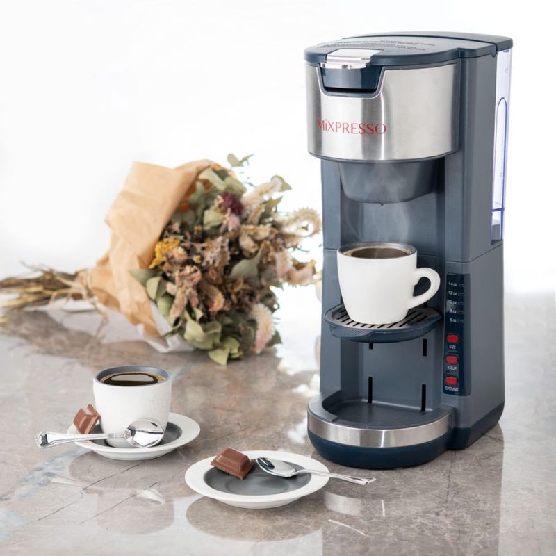 Cafetera Mixpresso 30 oz 2 en 1 K-Cup y Café Molido
