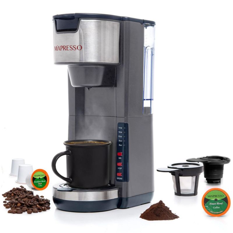 Cafetera Mixpresso 30 oz 2 en 1 K-Cup y Café Molido
