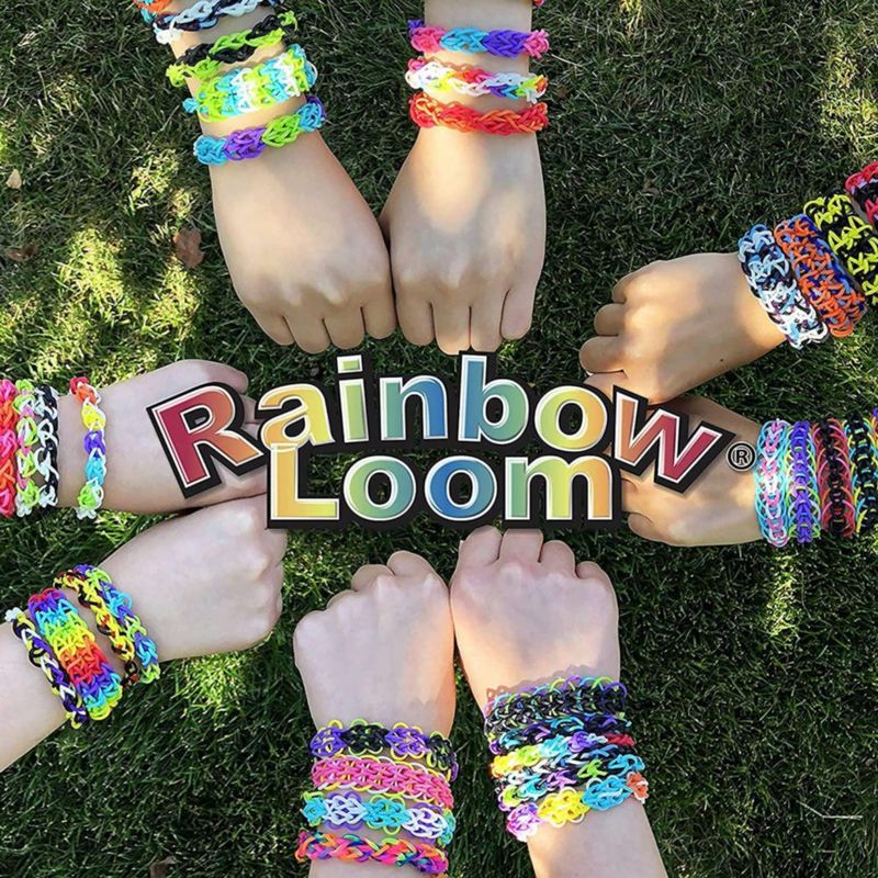 Toy Rainbow Loom Original con gancho de metal tablero de telar y correas