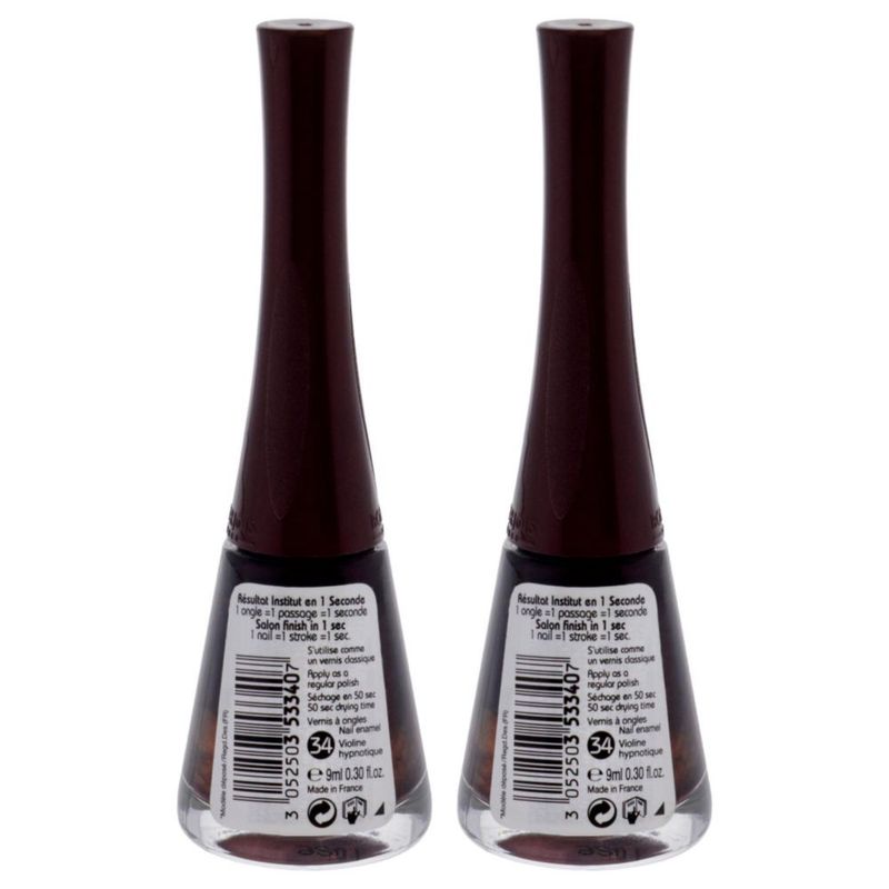 Esmalte de uñas Bourjois 1 Seconde 34 Violine Hypnotique paquete de 2