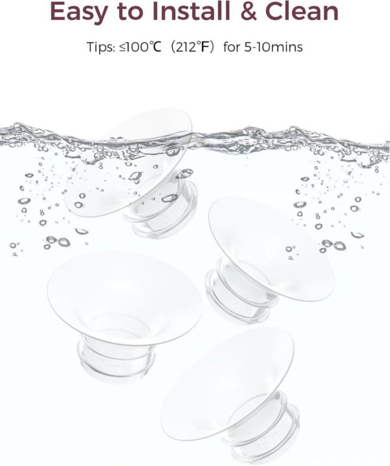 Inserto de 19 mm para bomba de pecho Momcozy – Pack de 4