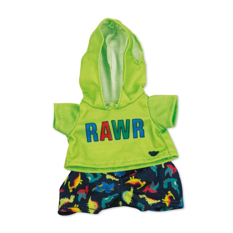 Ropa para Muñeca Casdon 23 cm Pack de Conjuntos Green Rawr