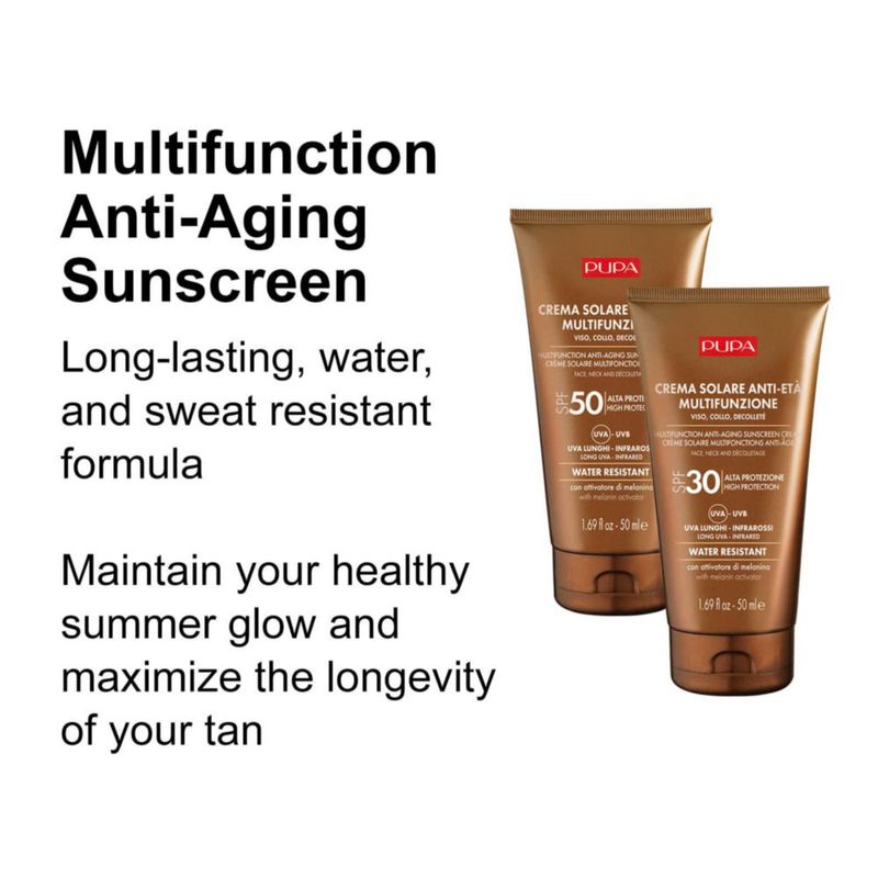 Protector Solar Multifuncional Antiedad Pupa Milano SPF 30 50 ml
