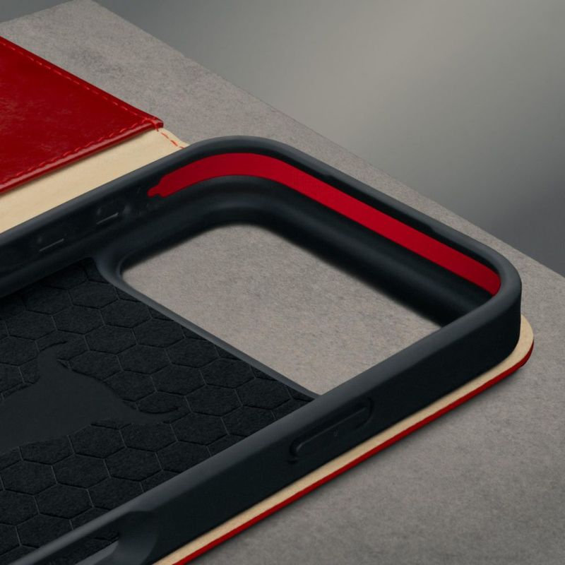 Funda TORRO de cuero roja para iPhone 18/17 Pro